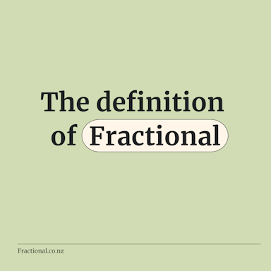 The definition of Fractional