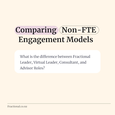 Comparing Non-FTE Engagement Models
