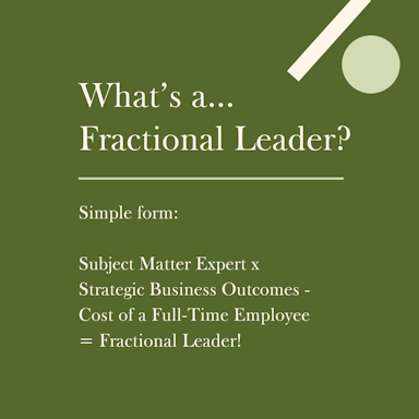 What's a Fractional Leader?